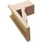 Ekena Millwork 7 1/2-in W x 12-in D x 20-in H Funston Block Rough Cedar Woodgrain TimberThane Outlooker, Primed Tan OUTUR075X12X20FST44RCPR - alternate 4